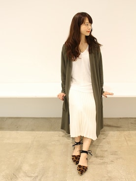 「レオパードシューズ」｜SESTOさん（レディース・158cm）の秋コーディネート