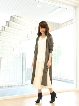 「SESTO（セスト）のアイテム（ブーツ）」を使った、SESTOさん（レディース・158cm）の秋コーディネート