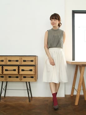 「SESTO（セスト）のアイテム」を使った、SESTOさん（レディース・158cm）の秋コーディネート