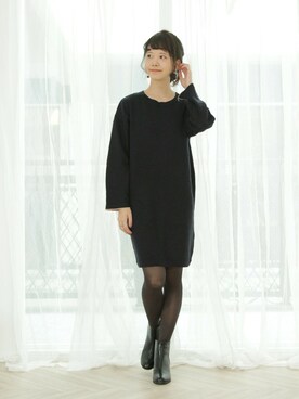 「SESTO（セスト）のアイテム（ブーツ）」を使った、SESTOさん（レディース・158cm）の秋コーディネート