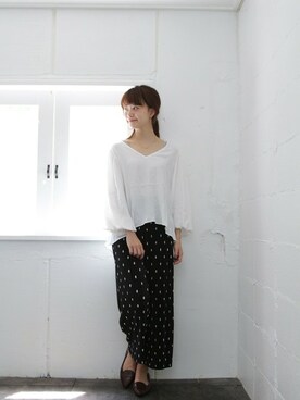 「SESTO（セスト）のアイテム」を使った、SESTOさん（レディース・158cm）の秋コーディネート