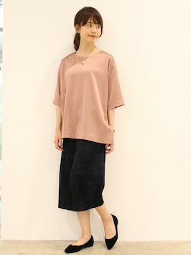 「SESTO（セスト）のアイテム」を使った、SESTOさん（レディース・158cm）の秋コーディネート