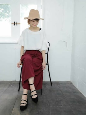 「中折れハット」｜SESTOさん（レディース・158cm）の秋コーディネート