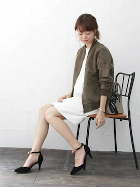 「スエードシューズ」｜「アイテム（パンプス）」を使った、SESTOさん（レディース・158cm）の秋コーディネート