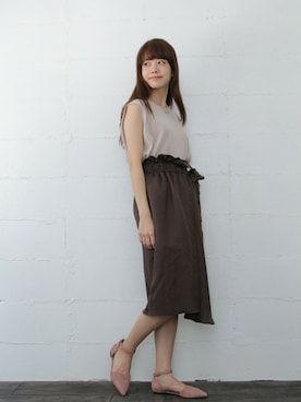 「SESTO（セスト）のアイテム」を使った、SESTOさん（レディース・158cm）の秋コーディネート