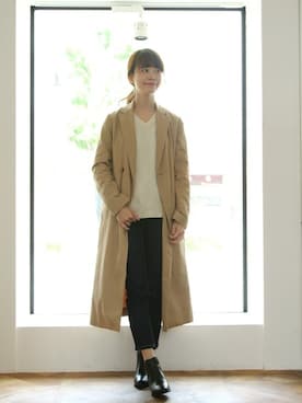 「SESTO（セスト）のアイテム（ブーツ）」を使った、SESTOさん（レディース・158cm）の秋コーディネート