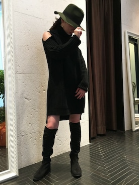 「Desert　Rose（デザートローズ）のアイテム」を使った、Desert Rose_staff150さん（レディース・154cm）の冬コーディネート