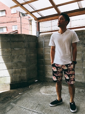 「Nuts（ナッツ）のアイテム」を使った、sho-TAさん（メンズ・169cm）の春コーディネート