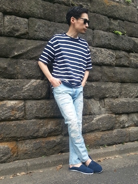 Masaki Meguroさん（メンズ・171cm）の夏コーディネート