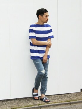 Masaki Meguroさん（メンズ・171cm）の夏コーディネート