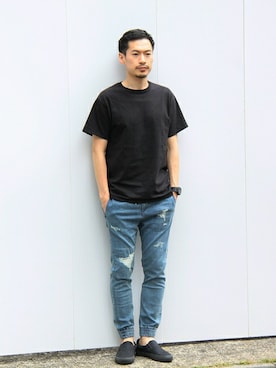 Masaki Meguroさん（メンズ・171cm）の夏コーディネート