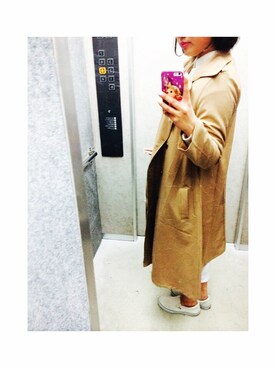 「春コート」｜SAKI🌷さん（レディース・163cm）の春コーディネート