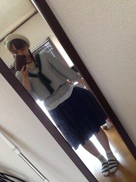 「THE EMPORIUM（ジエンポリアム）のアイテム（シャツ/ブラウス、その他）」を使った、みーあに。さん（レディース・160cm）の夏コーディネート