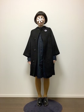 「nitca（ニトカ）のアイテム（その他アウター）」を使った、こけしさん（レディース・148cm）の冬コーディネート