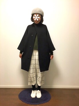 「nitca（ニトカ）のアイテム（その他アウター）」を使った、こけしさん（レディース・148cm）の冬コーディネート