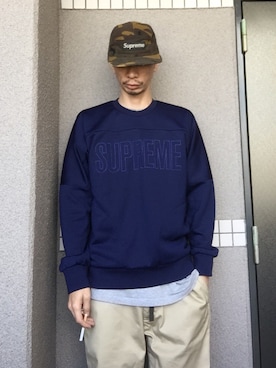 「スエット」｜「アイテム（チノパンツ）」を使った、🍁💩swipe💩🍁さん（メンズ・177cm）の秋コーディネート