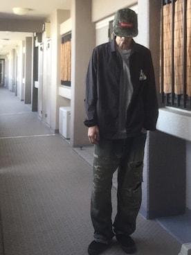 「palace」｜「アイテム（その他アウター）」を使った、🍁💩swipe💩🍁さん（メンズ・177cm）の秋コーディネート