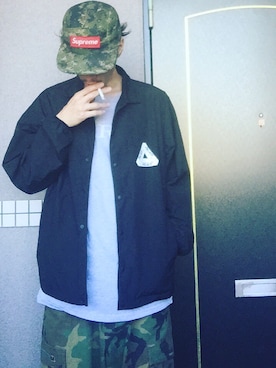 「palace」｜「アイテム（その他）」を使った、🍁💩swipe💩🍁さん（メンズ・177cm）の秋コーディネート