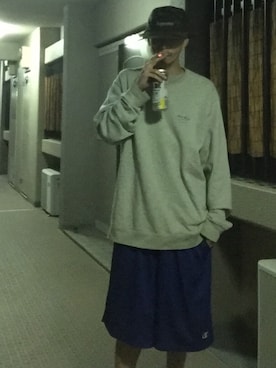 「スエット」｜🍁💩swipe💩🍁さん（メンズ・177cm）の秋コーディネート