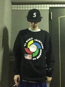 「palace」｜「アイテム（その他）」を使った、🍁💩swipe💩🍁さん（メンズ・177cm）の秋コーディネート