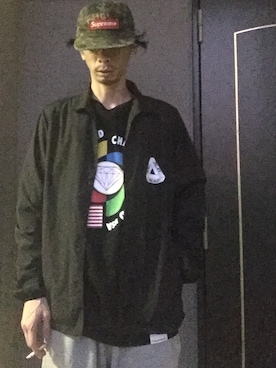 「スケボー」｜「アイテム（その他アウター）」を使った、🍁💩swipe💩🍁さん（メンズ・177cm）の秋コーディネート