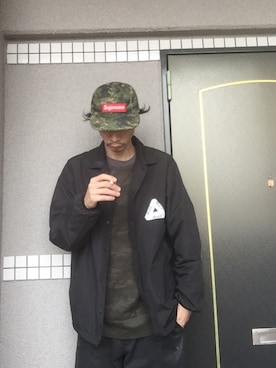 「palace」｜「アイテム（その他アウター）」を使った、🍁💩swipe💩🍁さん（メンズ・177cm）の秋コーディネート