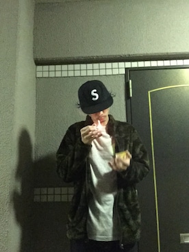 「palace」｜「アイテム（その他アウター）」を使った、🍁💩swipe💩🍁さん（メンズ・177cm）の秋コーディネート