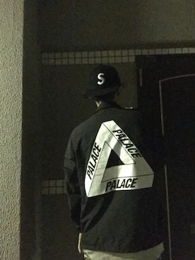 「palace」｜「アイテム（その他アウター）」を使った、🍁💩swipe💩🍁さん（メンズ・177cm）の秋コーディネート