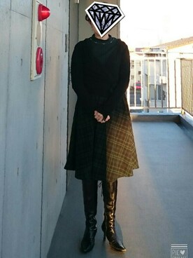 RENJIさん（レディース・158cm）の冬コーディネート