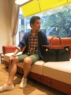 「Felisi（フェリージ）のアイテム」を使った、六本木店スタッフさん（メンズ・170cm）の夏コーディネート