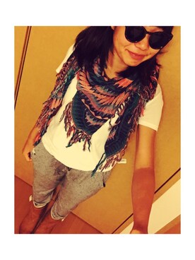 「ROXY（ロキシー）のアイテム（ブーツ）」を使った、Emmmma☺︎さん（レディース・156cm）の秋コーディネート