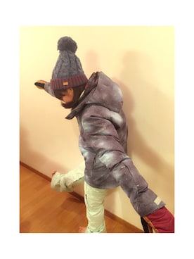 「ROXY（ロキシー）のアイテム（その他）」を使った、Emmmma☺︎さん（レディース・156cm）の冬コーディネート