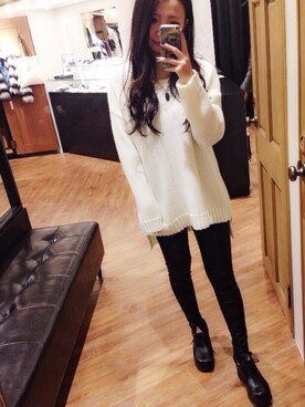 「ENVYM（アンビー）のアイテム（チュニック）」を使った、mamiさん（レディース・154cm）の秋コーディネート