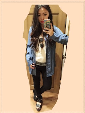 「ノースリーブニット」｜mamiさん（レディース・154cm）の春コーディネート