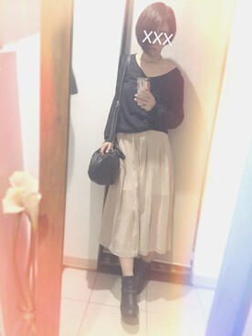 「COMPOSITION FIVE（コンポジション　ファイブ）のアイテム」を使った、cheapさん（レディース・154cm）の秋コーディネート