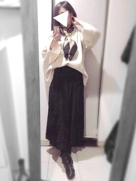 「COMPOSITION FIVE（コンポジション　ファイブ）のアイテム」を使った、cheapさん（レディース・154cm）の冬コーディネート