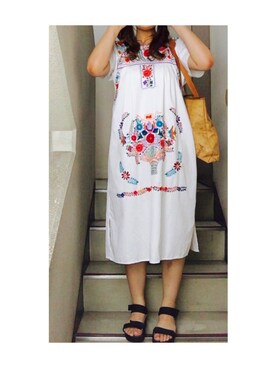 「RAINBOW（レインボー）のアイテム（ワンピース/ドレス）」を使った、Toy^ ^さん（レディース・169cm）の夏コーディネート