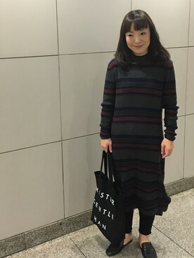 「MR.GENTLEMAN（ミスタージェントルマン）のアイテム」を使った、sachikidさん（レディース・155cm）の秋コーディネート