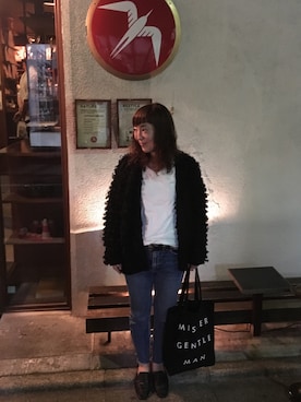 「MR.GENTLEMAN（ミスタージェントルマン）のアイテム」を使った、sachikidさん（レディース・155cm）の秋コーディネート