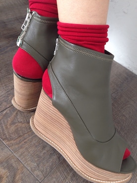 「厚底」｜Satomi  さん（レディース・150cm）の春コーディネート