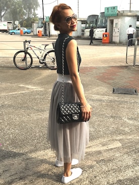 「cotton on」｜「アイテム（バッグ）」を使った、anneさん（レディース・165cm）の冬コーディネート