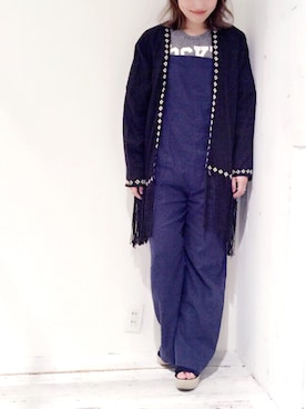「Omekashi（オメカシ）のアイテム（オールインワン・サロペット）」を使った、horiさん（レディース・153cm）の春コーディネート