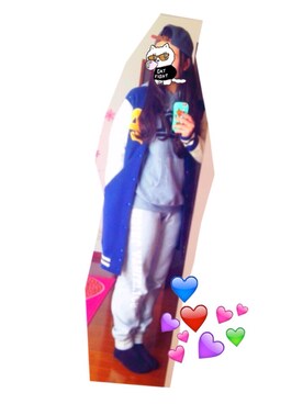 「Kastane（カスタネ）のアイテム（スタジャン）」を使った、seriさん（レディース・162cm）の冬コーディネート