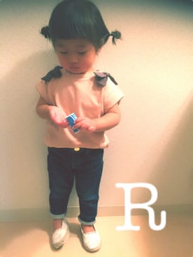 「2歳3ヶ月」｜「アイテム（その他シューズ）」を使った、＊RSさん（キッズ・80cm）の春コーディネート