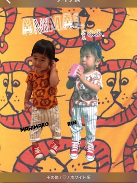 「RIN（リン）のアイテム」を使った、＊RSさん（キッズ・80cm）の夏コーディネート