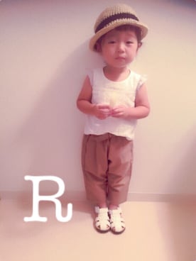 「RIN（リン）のアイテム」を使った、＊RSさん（キッズ・90cm）の夏コーディネート