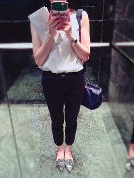 「Chiara Ferragni（キアラフェラーニ）のアイテム（その他シューズ）」を使った、Rachel さん（レディース・164cm）の春コーディネート