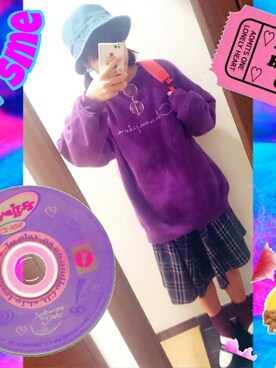「アイテム（スウェット）」を使った、みるみるさん（レディース・157cm・10代）の冬コーディネート