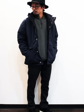 「アイテム（スニーカー、その他）」を使った、nakajiさん（メンズ・168cm）の冬コーディネート