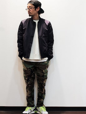 「NECESSARY or UNNECESSARY（ネセサリーオアアンネセサリー）のアイテム」を使った、nakajiさん（メンズ・168cm）の冬コーディネート